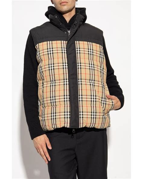 veste reversible burberry|Burberry oakwood down vest.